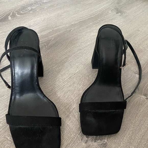 ASOS black heeled sandals. - Picture 2 of 2